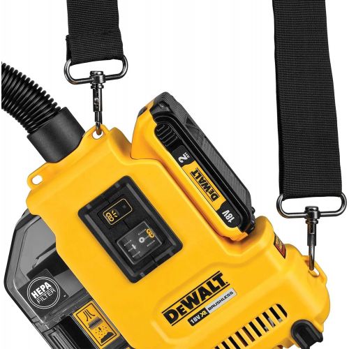  DEWALT DWH161N-XJ Aspirador de SOElidos XR 18V sin cargador/bateria, Black/Yellow