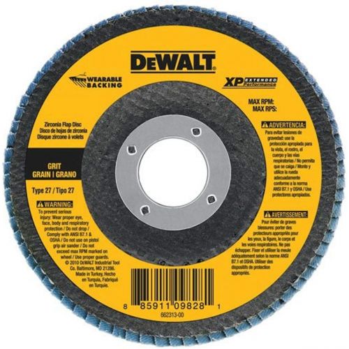  DEWALT DW8212 4-1/2-Inch by 7/8-Inch Z80 T27 WB Flap Disc