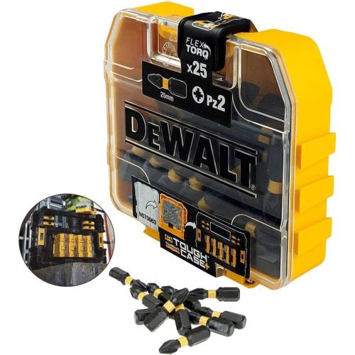  Dewalt DT70556T-QZ DT70556T-QZ-Juego de PZ2 25mm, Yellow/Black