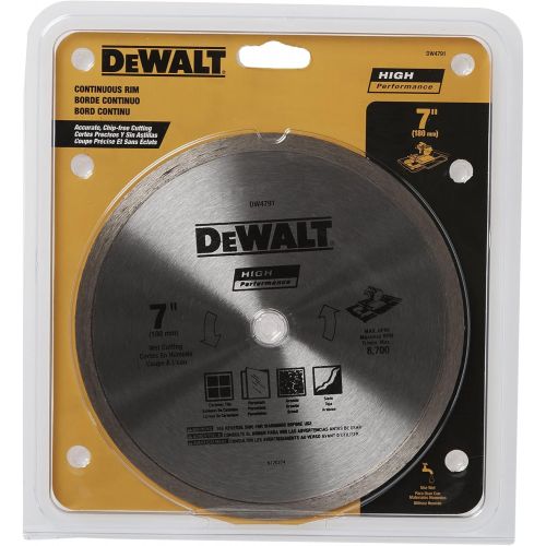  DEWALT DW4791 7-Inch Tile Blade