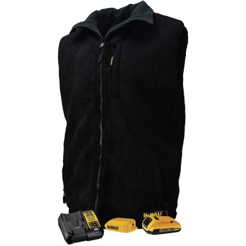  Dewalt Unisex Heated Reversible Vest Kitted - Black - Size