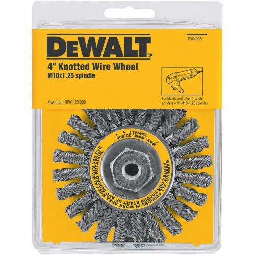  DEWALT DW4935 4-Inch Wire Wheel