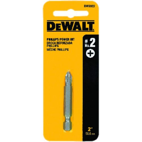  DEWALT DW2022 2-Inch #2 Phillips Power Bit with 1/4-Inch Hex Drive