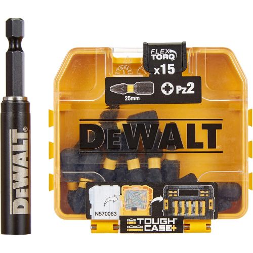  XMS DEWALT Extreme Impact Torsion Bits PZ2 x 16