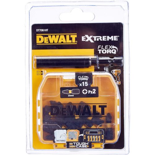  XMS DEWALT Extreme Impact Torsion Bits PZ2 x 16