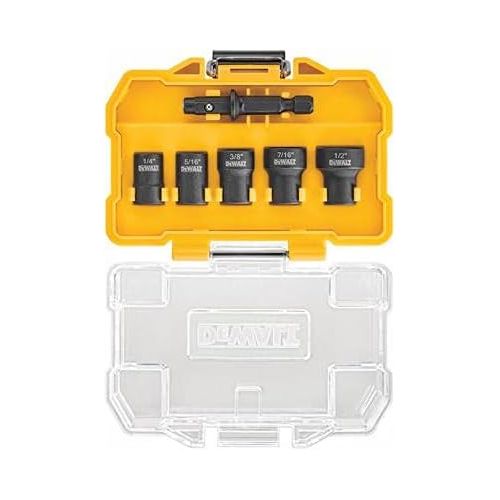  DEWALT DWADND-5 Impact Ready Nut Driver Bit Set, Cleanable, 5-Pk. - Quantity 55