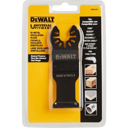  DEWALT Dwa4203 Oscillating Wood with Nails Blade