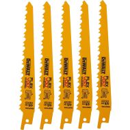 DEWALT DWAFV466 FLEXVOLT 6 TPI Recip Blade (5 Pack), 6