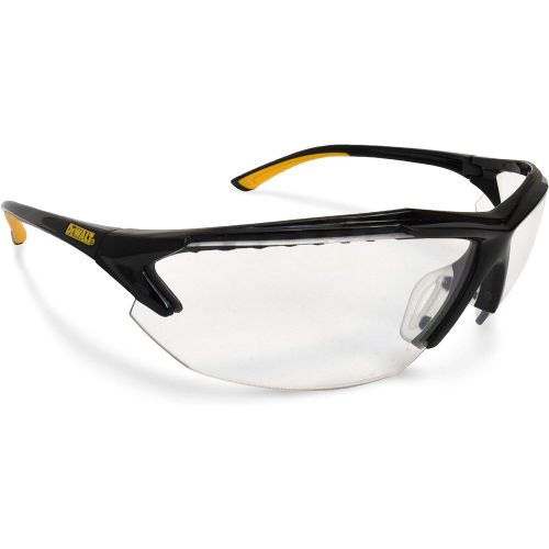  DEWALT DPG106 Spector In-Viz Bifocal Safety Glass - Black/Yellow Frame - Clear Lens - 2.5 Diopter, DPG106-125D