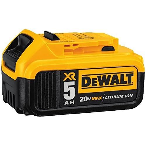  DEWALT DCB205-2CK 20V Max 5.0Ah Starter Kit with 2 Batteries with 20V MAX Grinder