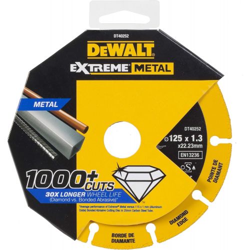  DEWALT DT40252-QZ DT40252 METALMAX Extreme Metal Diamond Disc 125 mm