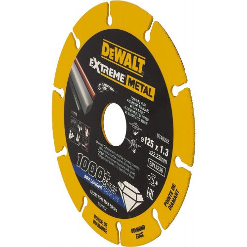  DEWALT DT40252-QZ DT40252 METALMAX Extreme Metal Diamond Disc 125 mm