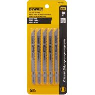 DEWALT DW3760-5 4-Inch 10TPI Fine Finish Wood Cut Cobalt Steel T-Shank Jig Saw Blade (5-Pack)