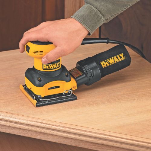  DEWALT D26441K 2.4-AMP Orbital 1/4-Sheet Sander with Cloth Dust Bag