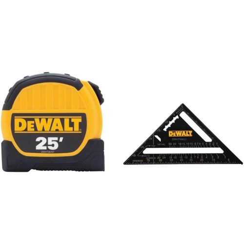  Dewalt DWHT46107 7in. Premium Rafter Square and 25ft. Tape Measure Combo Pack