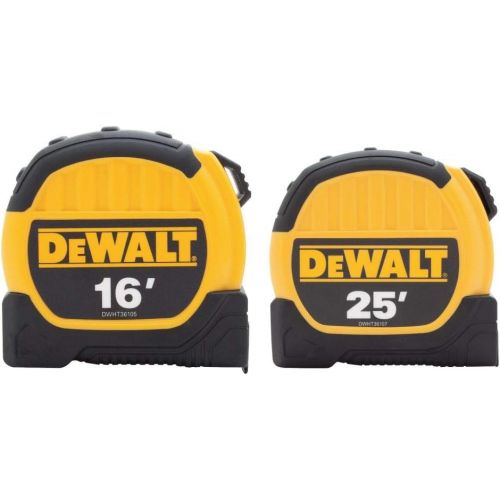  Dewalt DWHT361057 16ft. and 25ft. Tape Measure Combo Pack, Yellow/Black