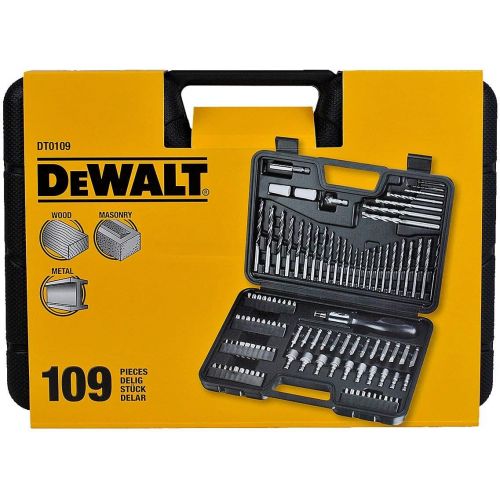  DeWalt DT0109 Screwdriver and Drillbit Set (109 Pieces)