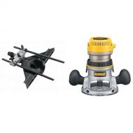DEWALT DW616 1-3/4-Horsepower Fixed Base Router with DW6913 Router Edge Guide with Fine Adjustment and Vacuum Adaptor