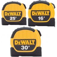 Dewalt DWHT3610579 16ft. 25ft. and 30ft. Tape Measure Combo Pack, Yellow/Black