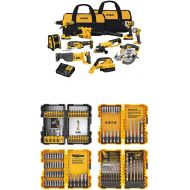 DEWALT DCK1020D2 20V Combo Kit with DEWALT DWA2FTS100 Screwdriving and Drilling Set, 100 Piece