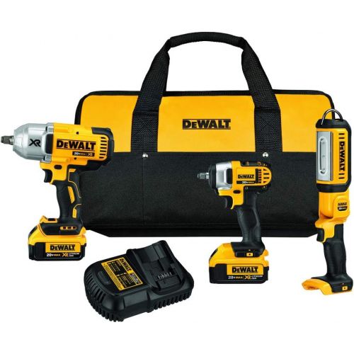  DEWALT 20V MAX Cordless Tools Combo Kit, 3-Tool (DCK398HM2)