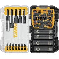 DEWALT Screwdriver Bit Set, Impact Ready, FlexTorq, 35-Piece (DWA2T35IR),Black/Silver & Nut Driver Set, Impact Ready, Magnetic, 5-Piece (DW2235IR)