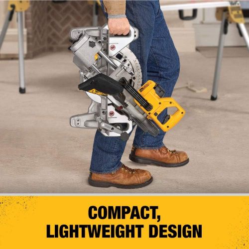  DEWALT 20V MAX* 7-1/4-Inch Miter Saw, Cordless (DCS361M1)