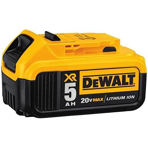  DEWALT 20V MAX XR Cordless Impact Wrench Kit with Detent Pin Anvil, 1/2-Inch, Tool Only (DCF894B) & 20V MAX Battery Starter Kit with 2 Batteries, 5.0Ah (DCB205-2CK)