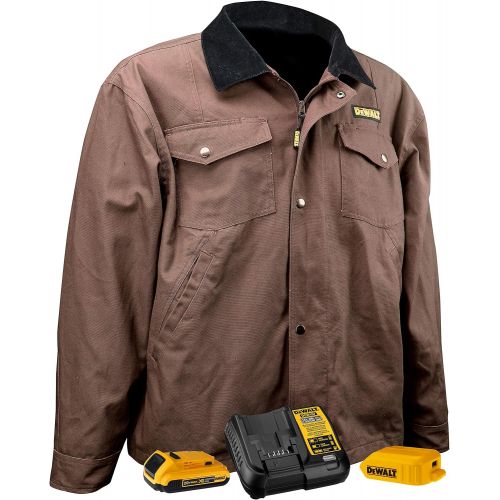  DEWALT DCHJ083 Heated Barn Coat Kit with 2.0Ah Battery and Charger, XL