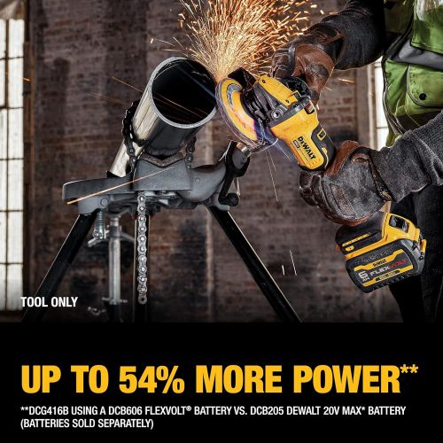  DEWALT FLEXVOLT ADVANTAGE 20V MAX* Angle Grinder, Paddle Switch, 4-1/2-Inch to 5-Inch, Tool Only (DCG416B)