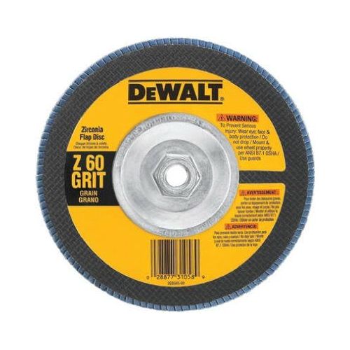  DEWALT DW8329 7 x 5/8-11 60 Grit Zirconia Angle Grinder Flap Disc (Pack of 5)5