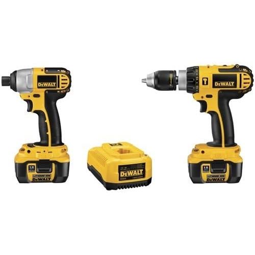  DEWALT Cordless Drill Combo Kit, 18V, 2-Tool (DCK274L)