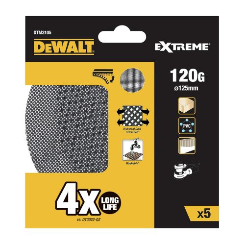  Dewalt DTM3105-QZ Sanding mesh, One Size, Set of 5 Pieces