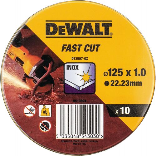  DeWALT DT3507-QZ Cutting Disc Stainless Steel Flat 125 mm x 1.0 mm