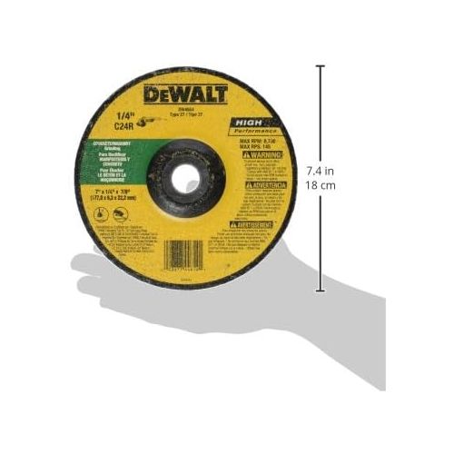  DEWALT DW4554 7-Inch by 1/4-Inch by 7/8-Inch Masonry Grinding