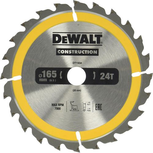  Dewalt DT1934-QZ 12.6/20mm 24WZ Portable Circular Saw Blade