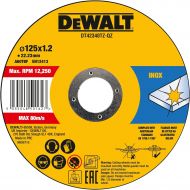 Dewalt DT42340TZ-QZ Cutting disc for stainless steel flat, 4.92 x 1.2mm