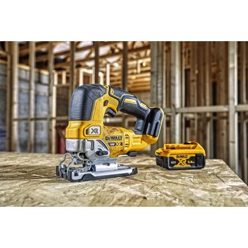  Dewalt DCS334NT-XJ DCS334NT-XJ-Sierra de Calar sin escobillas XR 18V, Black/Yellow, Size