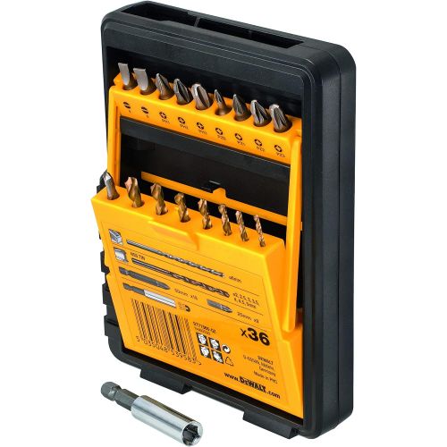  Dewalt Screwdriver & Metal Combination Drill Bit Set 36?Pcs