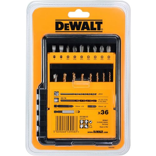  Dewalt Screwdriver & Metal Combination Drill Bit Set 36?Pcs