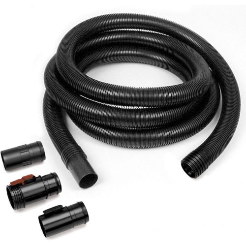  DeWALT 12 Gallon Poly Wet/Dry Vac & Workshop Wet Dry Vacuum Accessories WS25022A Extra Long Wet Dry Vacuum Hose, 2-1/2-Inch x 20-Feet Locking Wet Dry Vac Hose for Wet Dry Shop Vacu