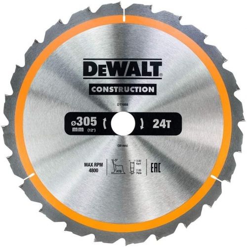  Dewalt DT1958-QZ 12/30mm 24WZ Construction Circular Saw Blade