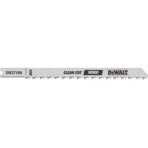  DEWALT DW3710-5 4-Inch 10 TPI Fine Finish Wood Cut Cobalt Steel U-Shank Jig Saw Blade (5-Pack)