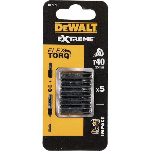  Dewalt DT7373-QZ Bit shockproof T40 25mm (5 Piece)