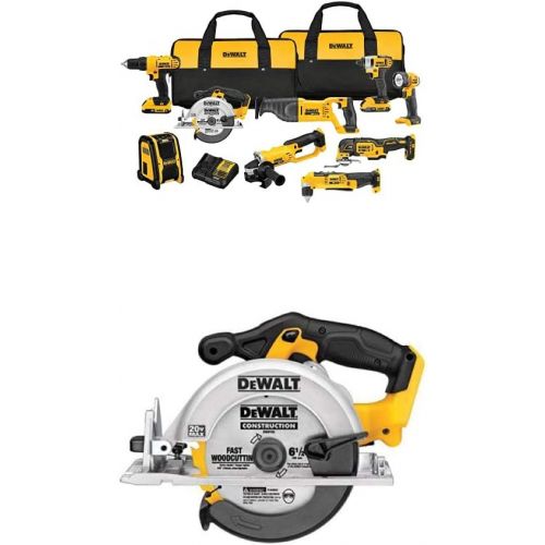  DEWALT DCK940D2 20V MAX Lithium Ion 9-Tool Combo Kit and Circular Saw