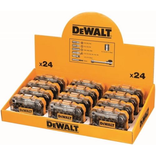  Dewalt DT71516M-QZ Counter Display Screwdriver Set 12xDT71516M, Black/Yellow