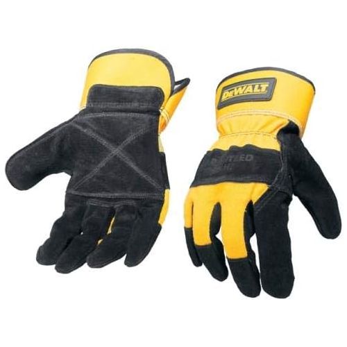  Dewalt DPG21L Heavy Duty Synthetic Padded Leather Palm Spandex Back, Large