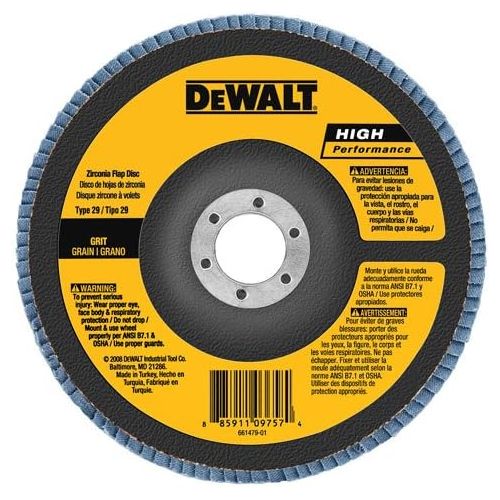  DEWALT DW8381H 6-Inch X 5/8-Inch-11 60G Type 29 Hp Flap Disc