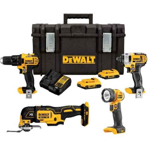  DeWalt 4-TOOL KIT WITH TOUGHSYSTEM