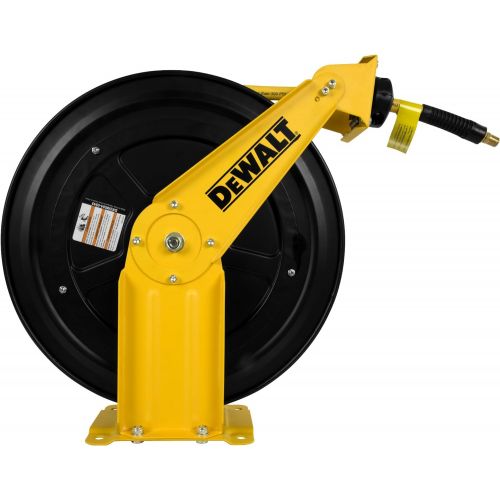  DeWalt DXCM024-0343 Double Arm Hose Reel with 3/8” x 50’ Premium Rubber Hose